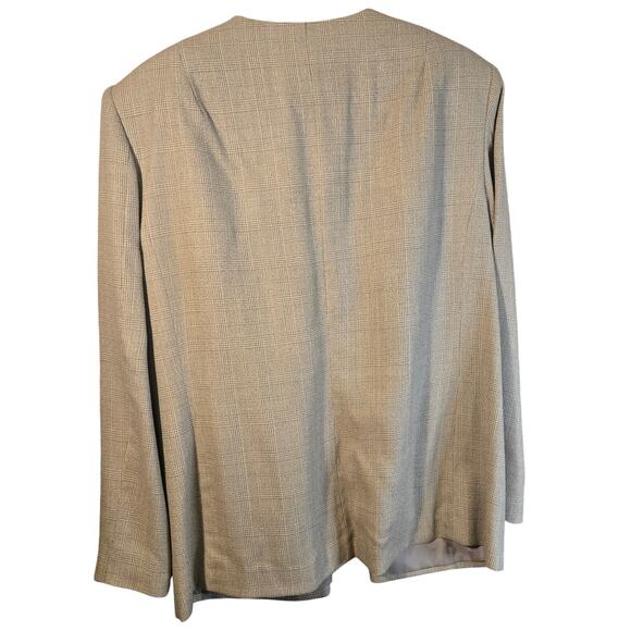 Vintage NWT Amanda Smith Blazer – Size 18W | Classic Beige Plaid [0390] - Picture 2 of 10